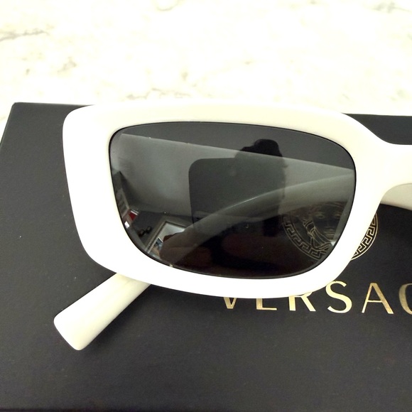 Versace Elegant White Sunglasses - Picture 10 of 13